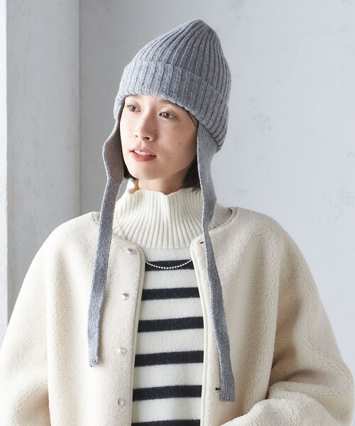 【セール】Revis.:ニット フライト キャップ（ニットキャップ/ビーニー）｜Revis.（レヴィス）