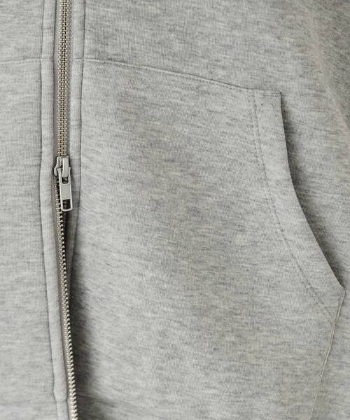 OPAQUE.CLIP（オペークドットクリップ）の「◆ダブルZIPパーカー【洗濯機洗い可】（パーカー・レディース・グレー/ブラック/ライトベージュ・38/40/42）」の7枚目の写真