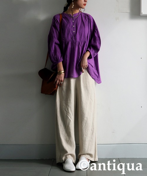 antiqua（アンティカ）の「リアルレザースリッポン（スリッポン・レディース・ホワイト/ブラック・M/LL/L）」の9枚目の写真