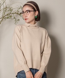 MHBG TOKYO | 襟付きハイゲージタートルニット(ニット/セーター)