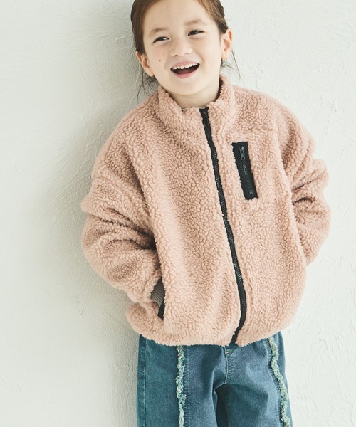 ボントン　ボアアウター REVERSIBLE FAKE MOUTON BOA JACKET/リバーシブルフェイク