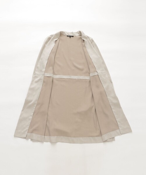 【ウォッシャブル】ストレッチスエードロングカーディガン