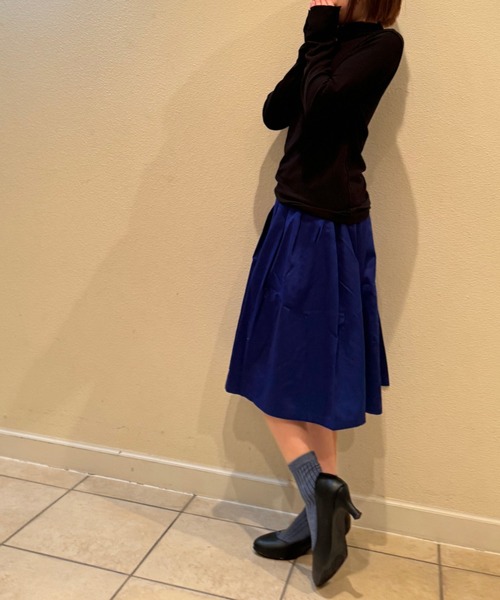 NOLITA LABORATORY（ノリータラボラトリー）の「【 NOLITA / ノリータ 】ゆったりはける シンプル ギャザー スカート（スカート・レディース・ブラック/ベージュ/ブルー・MEDIUM/LARGE）」の3枚目の写真