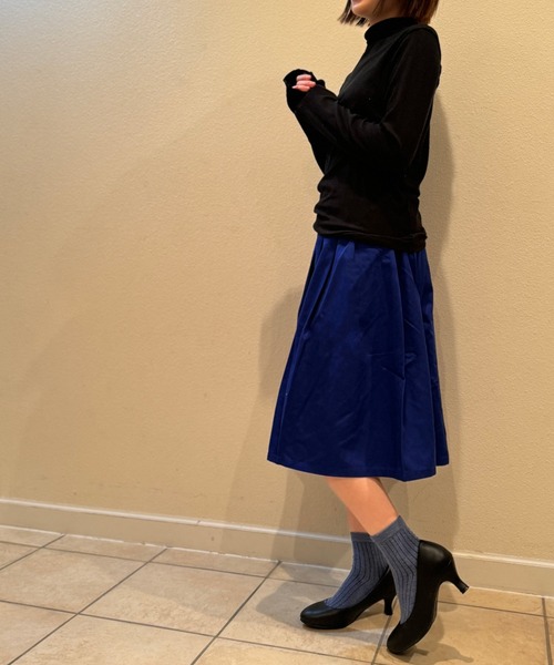 NOLITA LABORATORY（ノリータラボラトリー）の「【 NOLITA / ノリータ 】ゆったりはける シンプル ギャザー スカート（スカート・レディース・ブラック/ベージュ/ブルー・MEDIUM/LARGE）」の4枚目の写真