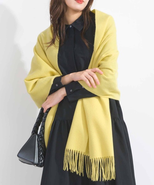 PICCIN（ピッチン）の「■HAND WASHABLE ■ウール100ストール（ストール/ショール・レディース・ベージュ/パープル系その他/アイボリー/イエロー/ブラック系その他・FREE）」の5枚目の写真