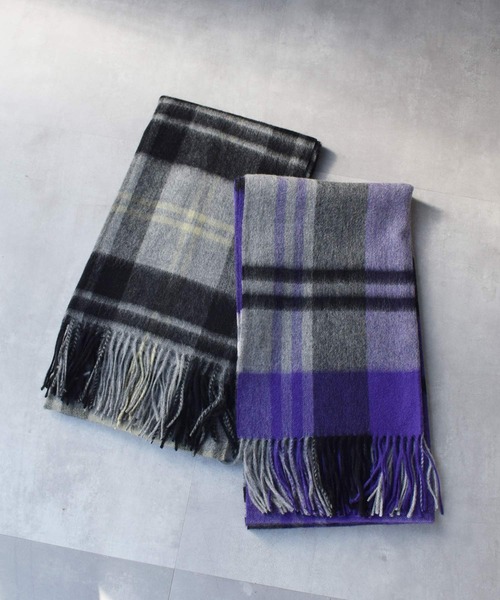 PICCIN（ピッチン）の「■HAND WASHABLE ■ウール100ストール（ストール/ショール・レディース・ベージュ/パープル系その他/アイボリー/イエロー/ブラック系その他・FREE）」の11枚目の写真