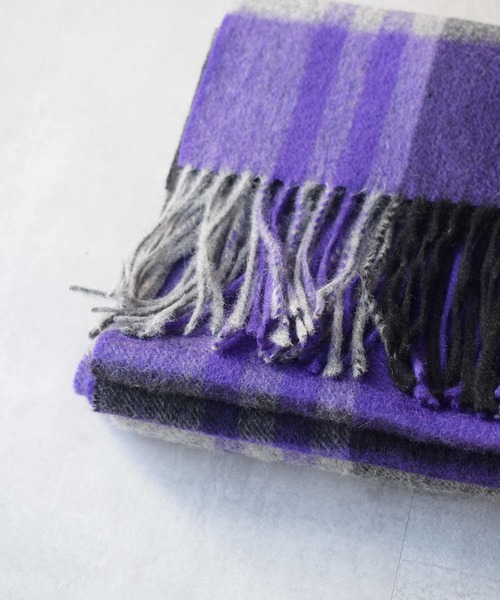 PICCIN（ピッチン）の「■HAND WASHABLE ■ウール100ストール（ストール/ショール・レディース・ベージュ/パープル系その他/アイボリー/イエロー/ブラック系その他・FREE）」の19枚目の写真