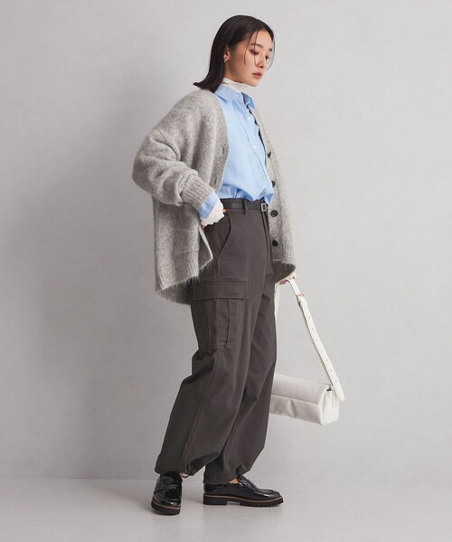 green label relaxing（グリーンレーベルリラクシング）の「＜at ease＞キモウ カーゴパンツ（カーゴパンツ・レディース・オリーブ/ダークグレー・36/38）」の17枚目の写真