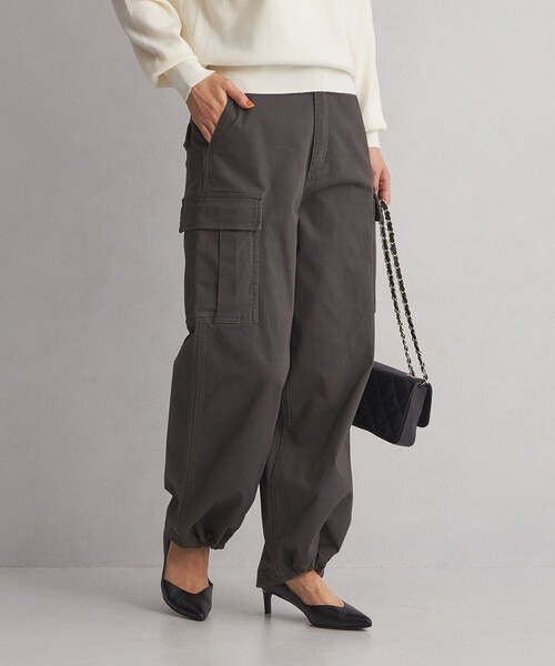 green label relaxing（グリーンレーベルリラクシング）の「＜at ease＞キモウ カーゴパンツ（カーゴパンツ・レディース・オリーブ/ダークグレー・36/38）」の20枚目の写真