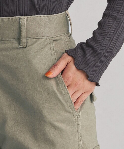 green label relaxing（グリーンレーベルリラクシング）の「＜at ease＞キモウ カーゴパンツ（カーゴパンツ・レディース・オリーブ/ダークグレー・36/38）」の6枚目の写真