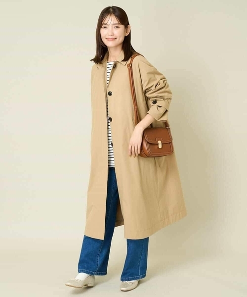 a.v.v（アーヴェヴェ）の「軽量中綿テント型コート（その他アウター・レディース・ネイビー/サンドベージュ・34/36/38/40/42）」の4枚目の写真