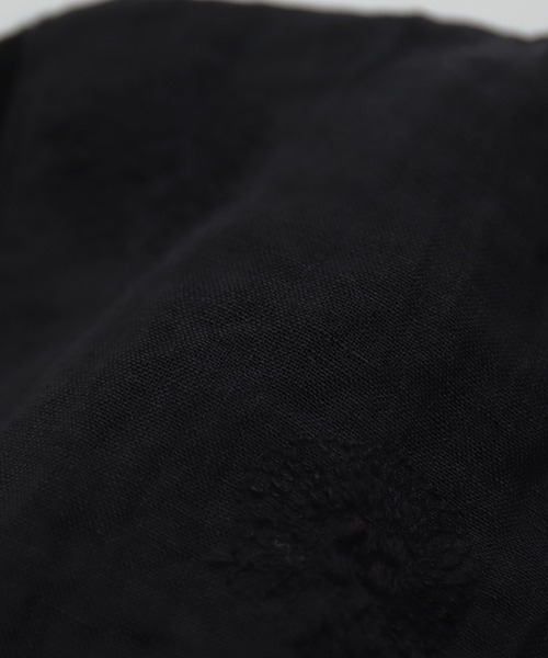 prit（プリット）の「[prit] 綿麻ムラ糸天竺×リネンガーベラ刺繍 切替プルオーバーベスト（ベスト・レディース・ホワイト系その他/ブラック系その他・FREE）」の3枚目の写真