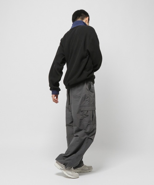 ALAND（エーランド）の「【UNISEX】ALAND／フリースハーフジップ（スウェット・レディース・ブラック/ネイビー/オフホワイト・LARGE/SMALL）」の15枚目の写真