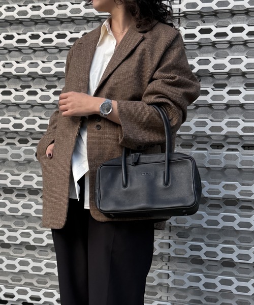 KLON(クローン)の「KLON LEATHER BAG SQUARE BOSTON MINI BLACK(ハンドバッグ・レディース・ブラック・FREE)」の20枚目の写真