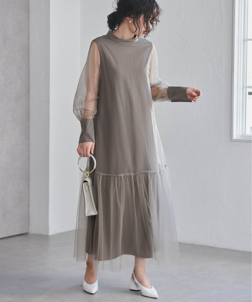 チュールティアードワンピース（ワンピース）｜RANAN（ラナン）