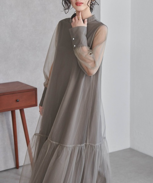 チュールティアードワンピース（ワンピース）｜RANAN（ラナン）