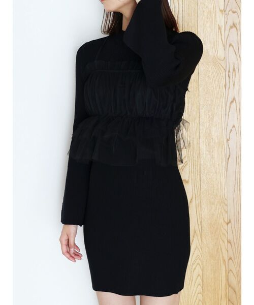 dazzlin（ダズリン）の「【ZOZOTOWN限定】チュールリボンビスチェ