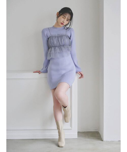 dazzlin（ダズリン）の「【ZOZOTOWN限定】チュールリボンビスチェ