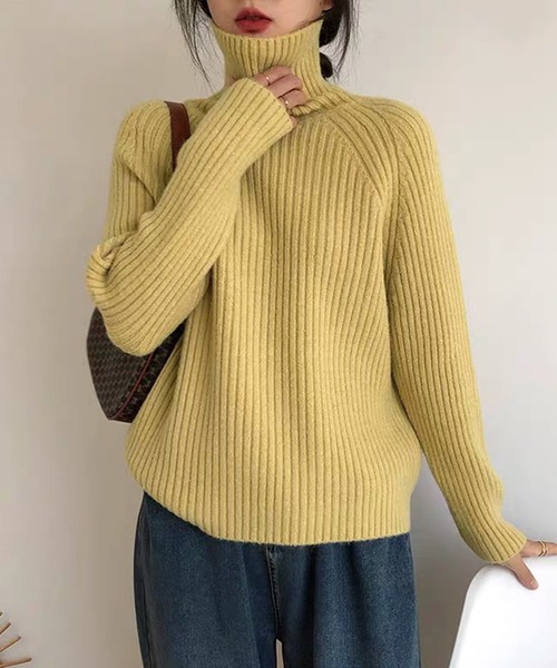 VitaFelice（ヴィータフェリーチェ）の「ラメタートルニット（ニット/セーター・レディース・パープル/ネイビー/イエロー/オフホワイト/サックスブルー・FREE）」の22枚目の写真