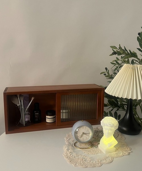 ヴィンテージスライドミニカップボード（収納グッズ）｜Made in I