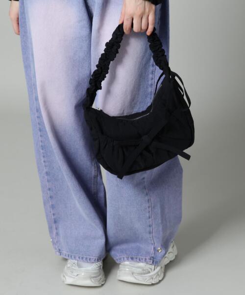SIS(エスアイエス)の「【WEB限定】SIS/エスアイエス/リボンギャザーミニバッグ(トートバッグ・レディース・ブラック/シルバー・F)」の15枚目の写真