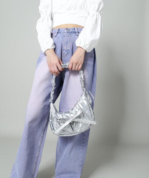 SIS(エスアイエス)の「【WEB限定】SIS/エスアイエス/リボンギャザーミニバッグ(トートバッグ・レディース・ブラック/シルバー・F)」の16枚目の写真