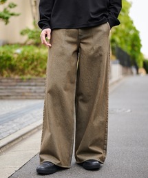 BLEACH OVERDYE JEANS/バギーシルエット/洗える