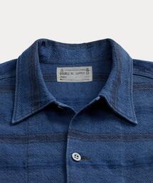 RRL（ダブル アール エル）の「インディゴ ストライプド ドビー