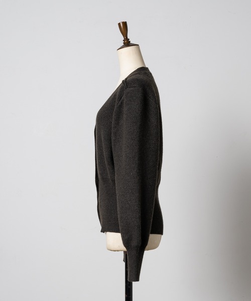 Happy John（ハッピージョン）の「v neck cardigan/Vネックカーディガン（カーディガン/ボレロ・レディース・グレー/アイボリー/レッド・FREE）」の14枚目の写真