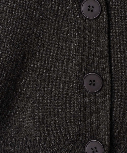 Happy John（ハッピージョン）の「v neck cardigan/Vネックカーディガン（カーディガン/ボレロ・レディース・グレー/アイボリー/レッド・FREE）」の16枚目の写真