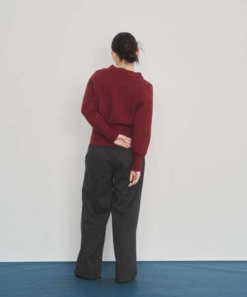 Happy John（ハッピージョン）の「v neck cardigan/Vネックカーディガン（カーディガン/ボレロ・レディース・グレー/アイボリー/レッド・FREE）」の11枚目の写真