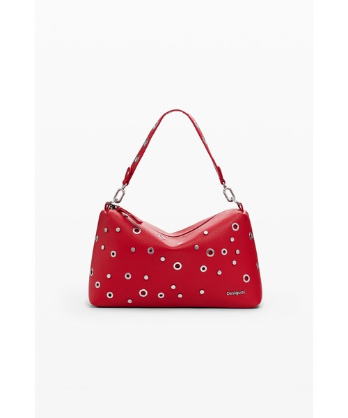 Desigual(デシグアル)の「Colorful Studded Shoulder Bag - Red/カラフルスタッズショルダーバッグ レッド(ハンドバッグ・レディース・レッド・FREE)」の5枚目の写真