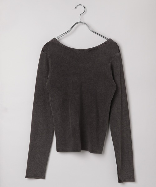 PAGEBOY（ページボーイ）の「<前後着用可能>ビンテージテレコクルー（Tシャツ/カットソー・レディース・オフホワイト/チャコールグレー/ライトブルー/イエロー系その他・FREE）」の22枚目の写真