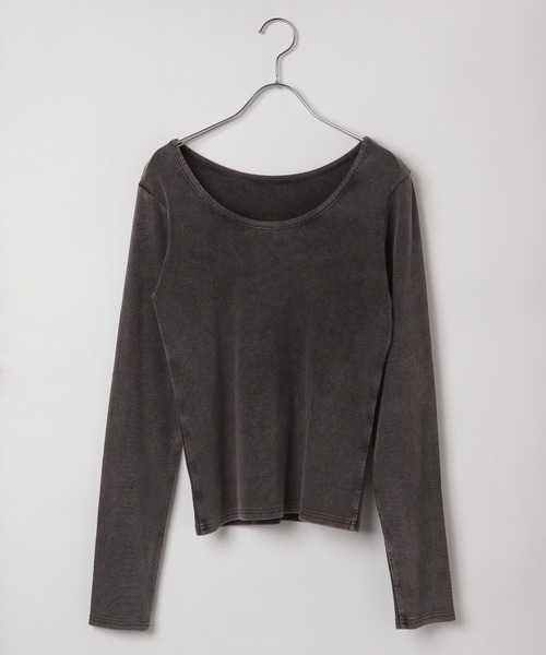 PAGEBOY（ページボーイ）の「<前後着用可能>ビンテージテレコクルー（Tシャツ/カットソー・レディース・オフホワイト/チャコールグレー/ライトブルー/イエロー系その他・FREE）」の21枚目の写真