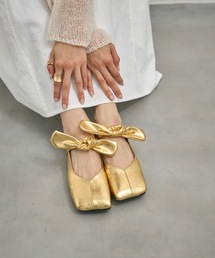 Square Toe Ribbon Belt Pumps / スクエアトゥリボンベルトパンプス