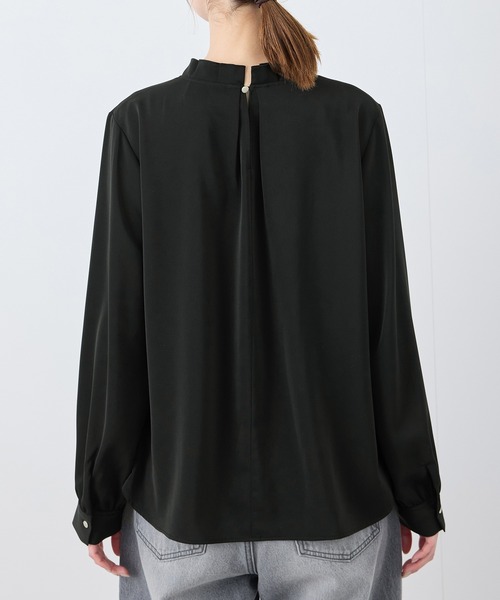 ROPE' PICNIC(ロペピクニック)の「【2サイズ展開】多機能タックブラウス(シャツ/ブラウス・レディース・オフホワイト/ピンク系その他/ブラック・38/36)」の19枚目の写真