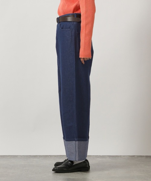 LAKOLE（ラコレ）の「ラメロールアップデニム / 289411（デニムパンツ・レディース・インディゴブルー/ブラック・MEDIUM/SMALL）」の18枚目の写真