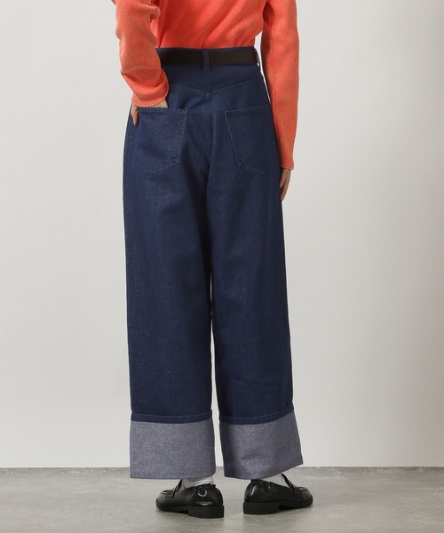 LAKOLE（ラコレ）の「ラメロールアップデニム / 289411（デニムパンツ・レディース・インディゴブルー/ブラック・MEDIUM/SMALL）」の19枚目の写真