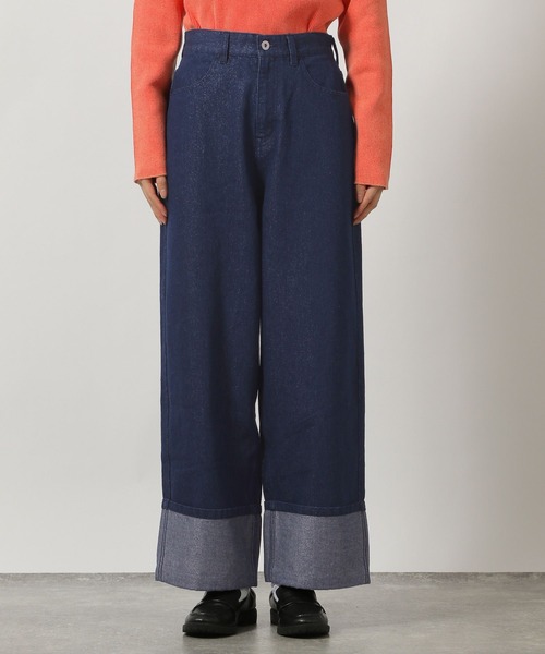 LAKOLE（ラコレ）の「ラメロールアップデニム / 289411（デニムパンツ・レディース・インディゴブルー/ブラック・MEDIUM/SMALL）」の20枚目の写真