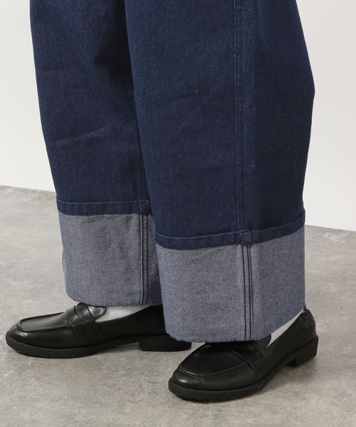 LAKOLE（ラコレ）の「ラメロールアップデニム / 289411（デニムパンツ・レディース・インディゴブルー/ブラック・MEDIUM/SMALL）」の14枚目の写真