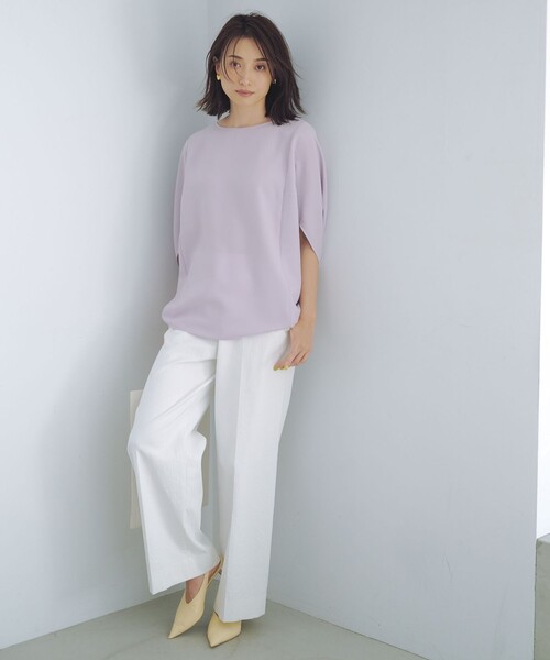 ICB（アイシービー）の「シェルタリングドライオックス ワイドパンツ（その他パンツ・レディース・ブラック系/アイボリー系・0/6/00/4/2）」の8枚目の写真