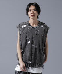 DANKE SCHON | DankeSchon/ダンケシェーン/PIGMEGE KNIT VEST(ニット/セーター)