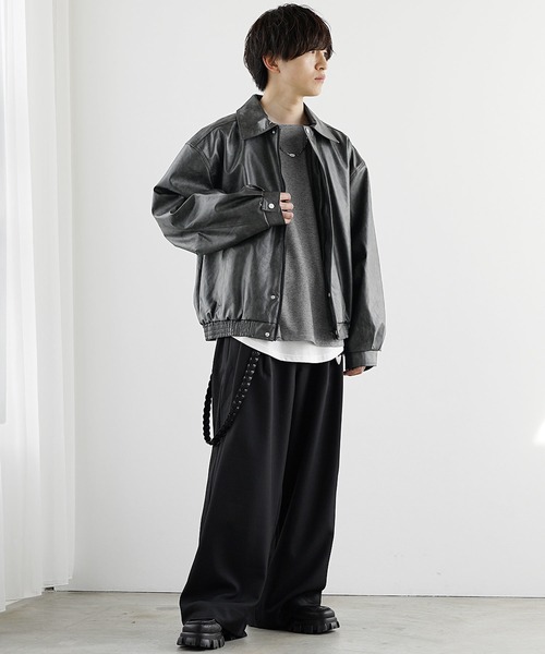 MinoriTY(マイノリティ)の「【MinoriTY】柔らか素材ボートネックヘザー長袖&半袖Tシャツ カットソー メンズ 春服 夏服 秋服 インナー(Tシャツ/カットソー・メンズ・ブラック/グレー/ベージュ系その他/ブラック系その他/グレー系その他/ベージュ・M/S/L)」の22枚目の写真
