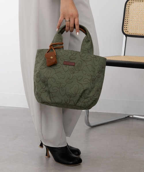 セール】【toleur】ボタニカルステッチトート 11980 ※（トートバッグ