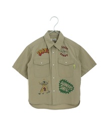 MAKE YOUR DAY | ラクガキプリント半袖シャツ■150.160cm(シャツ/ブラウス)