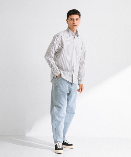 URBAN RESEARCH Sonny Label(アーバンリサーチサニーレーベル)の「『WEB/一部店舗限定カラー』ストライプレギュラーカラーシャツ(シャツ/ブラウス・メンズ・ライトブルー/ホワイト系その他/ブルー系その他/ブラック系その他・MEDIUM/LARGE)」の18枚目の写真