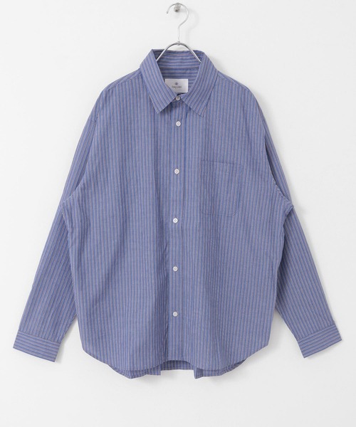 URBAN RESEARCH Sonny Label(アーバンリサーチサニーレーベル)の「『WEB/一部店舗限定カラー』ストライプレギュラーカラーシャツ(シャツ/ブラウス・メンズ・ライトブルー/ホワイト系その他/ブルー系その他/ブラック系その他・MEDIUM/LARGE)」の16枚目の写真