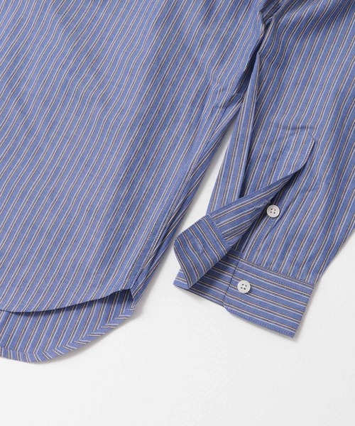 URBAN RESEARCH Sonny Label(アーバンリサーチサニーレーベル)の「『WEB/一部店舗限定カラー』ストライプレギュラーカラーシャツ(シャツ/ブラウス・メンズ・ライトブルー/ホワイト系その他/ブルー系その他/ブラック系その他・MEDIUM/LARGE)」の6枚目の写真