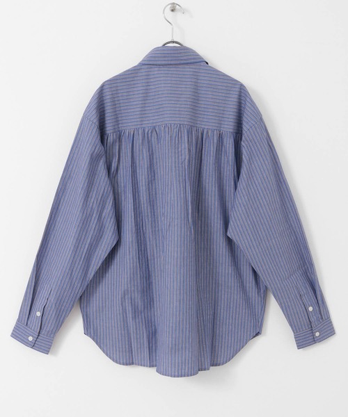 URBAN RESEARCH Sonny Label(アーバンリサーチサニーレーベル)の「『WEB/一部店舗限定カラー』ストライプレギュラーカラーシャツ(シャツ/ブラウス・メンズ・ライトブルー/ホワイト系その他/ブルー系その他/ブラック系その他・MEDIUM/LARGE)」の7枚目の写真