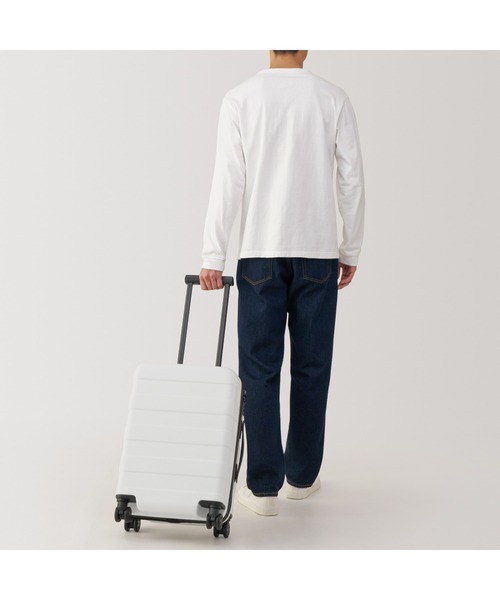 無印良品(ムジルシリョウヒン)の「バーを自由に調節できる ハードキャリーケース(36L)(スーツケース/キャリーバッグ・レディース・オフホワイト/カーキ/ブラック/グレー・FREE)」の15枚目の写真